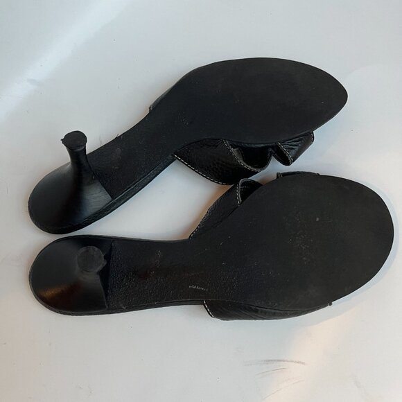 Dr Scholl's Black New Buckle Leather Sandals - never been worn! 9.5 M - Picture 4 of 9